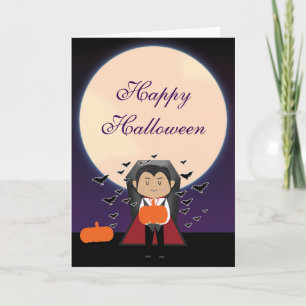 Tarjeta plegable de Halloween para niños de Little