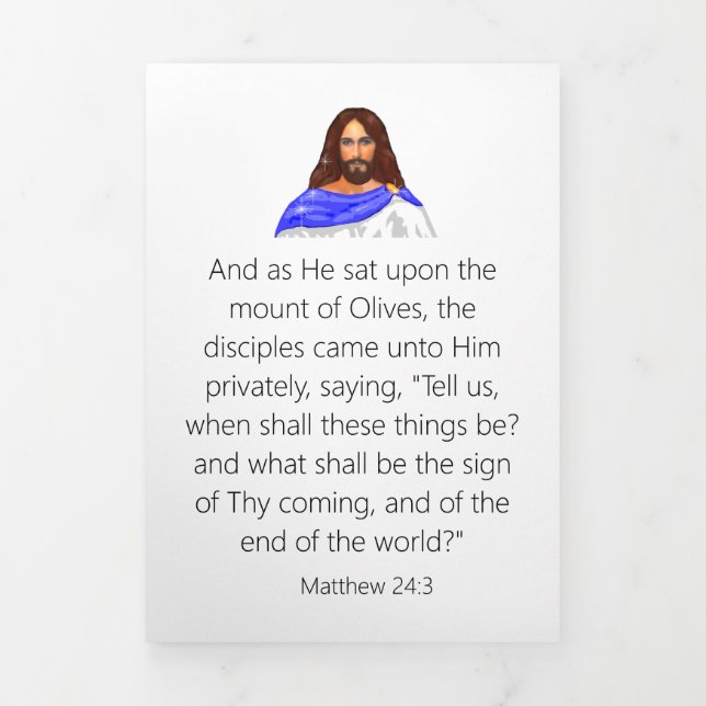 Tarjeta plegable de la triple hora de fin (Foto de portada)