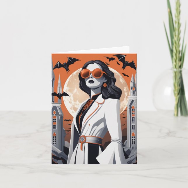 Tarjeta plegable de vibraciones de personalizable (Anverso)