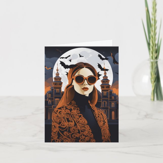 Tarjeta plegable de vibraciones de personalizable (Anverso)