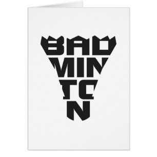 Tarjeta plegable del bádminton