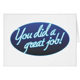 Tarjeta plegable del gran trabajo