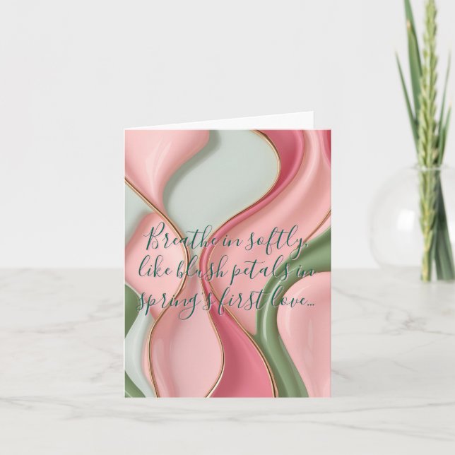 Tarjeta plegable multiusos con gráfico elegante (Anverso)