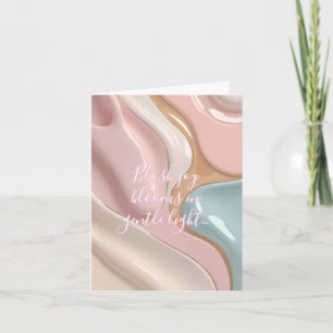 Tarjeta plegable multiusos con gráfico elegante