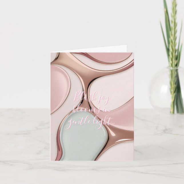Tarjeta plegable multiusos con gráfico elegante (Anverso)