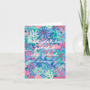 Tarjeta plegable multiusos con gráfico elegante