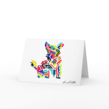 Tarjeta plegable para perro Fiesta