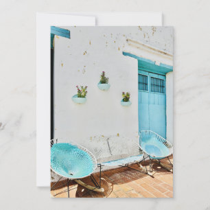 Tarjeta plegable - Tarde Turquesa