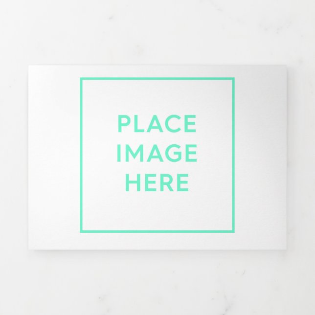 Tarjeta plegable triple (Foto de portada)