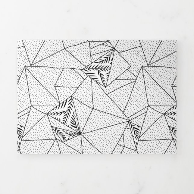 Tarjeta plegable triple (Foto de portada)