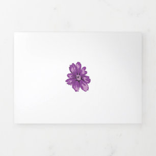 Tarjeta plegable triple