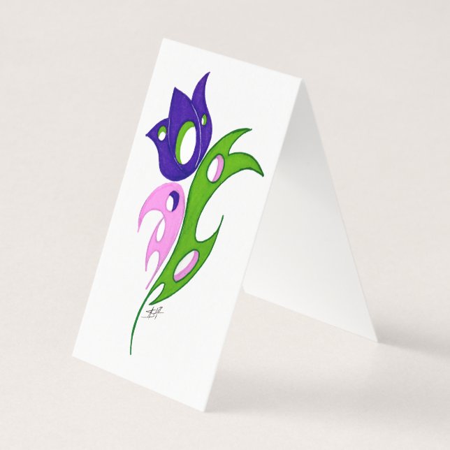 Tarjeta plegada (Reverso)