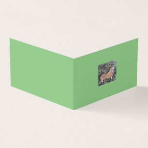 Tarjeta plegada con Corgi