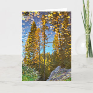 Tarjeta plegada de 5"x7"    Mountain Puddle