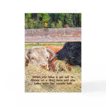 Tarjeta plegada de 5"x7" || Primera fecha