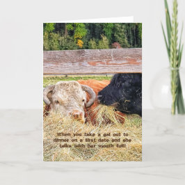 Tarjeta plegada de 5"x7" || Primera fecha