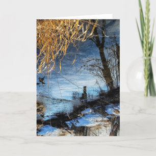 Tarjeta plegada de 5"x7" Reflexión Creek 16 sg