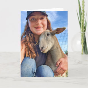 Tarjeta plegada de 5"x7" Scout ama a Addison