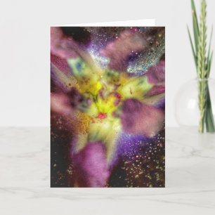 Tarjeta plegada de 5"x7"    Tulip Supernova