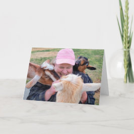 Tarjeta plegada de 7"x5" || A la Goate