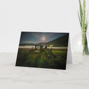 Tarjeta plegada de 7"x5"    Cosecha Moon Grader