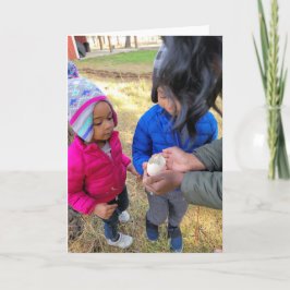 Tarjeta plegada de 7"x5" || Huevo de oca salvaje