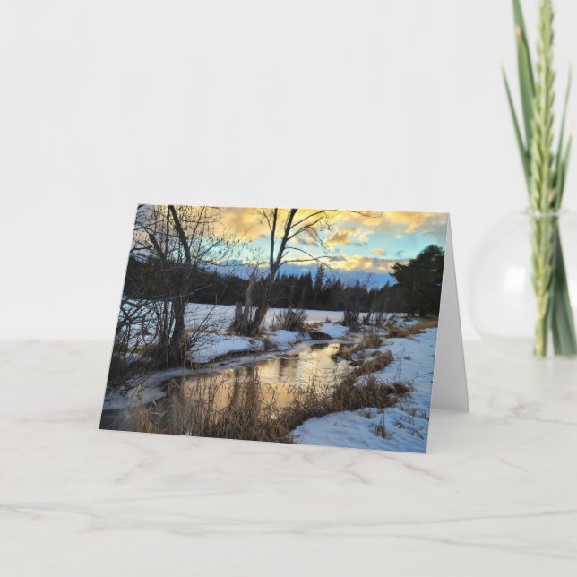 Tarjeta plegada de 7"x5" || Reflexión Creek 17 sg (Anverso)