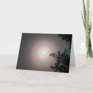Tarjeta plegada de 7"x5" || Winter Moon Halo