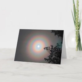 Tarjeta plegada de 7"x5" || Winter Moon Halo