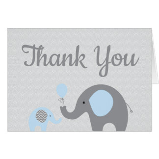Tarjeta plegada de agradecimiento de Baby Shower p