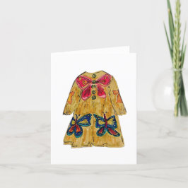 Tarjeta plegada de amor a la mariposa
