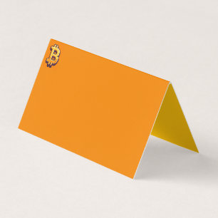 Tarjeta plegada de Bitcoin