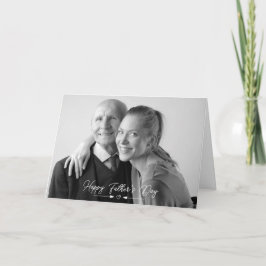 Tarjeta plegada de foto del Día del Padre Feliz