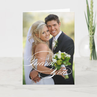 TARJETA PLEGADA DE FOTOS DE AGRADECIMIENTO DE BODA