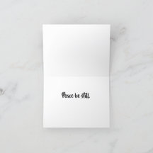 Tarjeta plegada de fuego contra paz