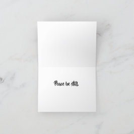 Tarjeta plegada de fuego contra paz