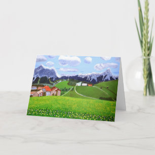 Tarjeta plegada de invitación a Noruega hermosa 
