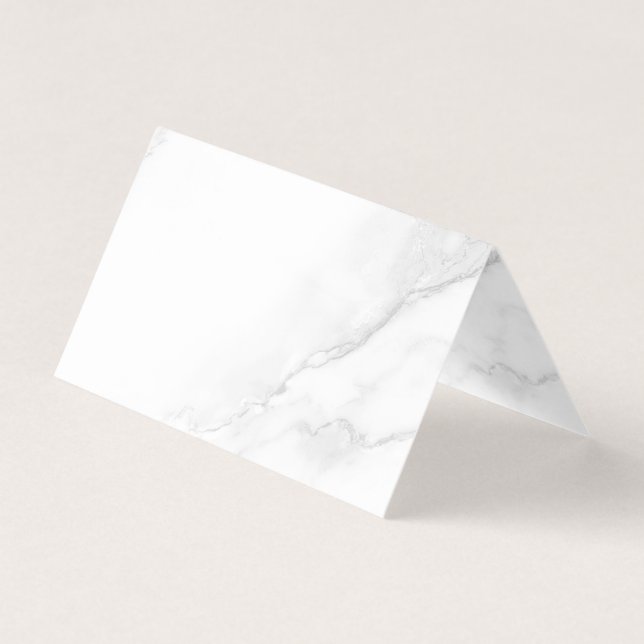 Tarjeta plegada de mármol blanco (Anverso)