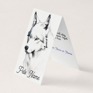 Tarjeta plegada de memoria o simpatía del mascota