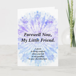 Tarjeta plegada de poema Mascota de simpatía