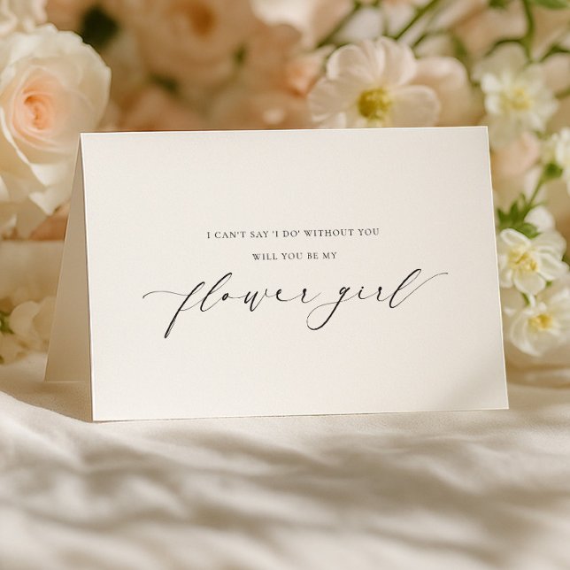 Tarjeta plegada de propuesta para niña de las flor (Subido por el creador)