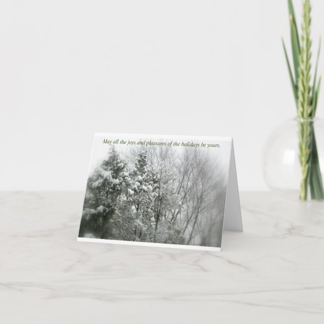 Tarjeta plegada de saludo de temporada (Anverso)