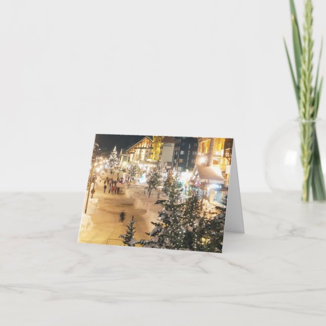 Tarjeta plegada de saludos de Navidad (Anverso)