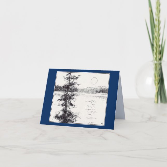 Tarjeta plegada de saludos del norte (Anverso)