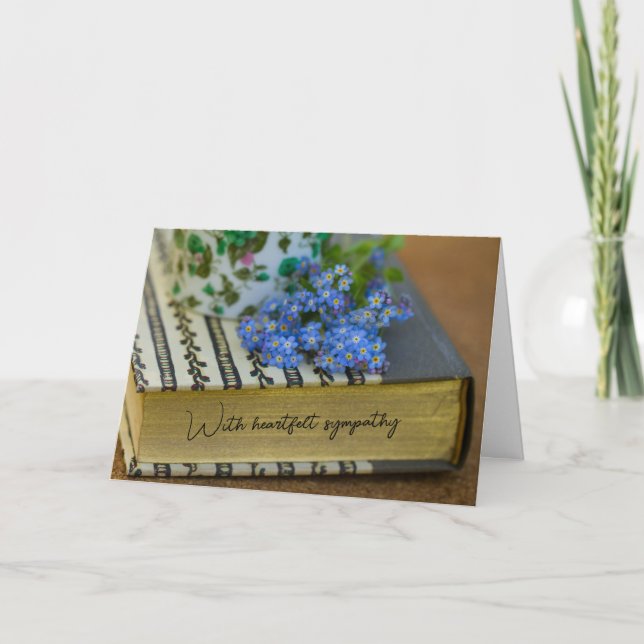 Tarjeta plegada de simpatía (Anverso)