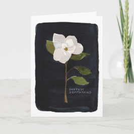 Tarjeta plegada de simpatía con flor 2