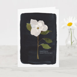 Tarjeta plegada de simpatía con flor 2