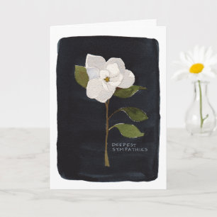 Tarjeta plegada de simpatía con flor 2