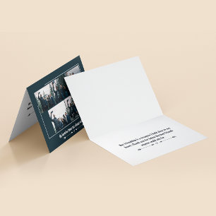 Tarjeta plegada del Collage de fotos de personaliz