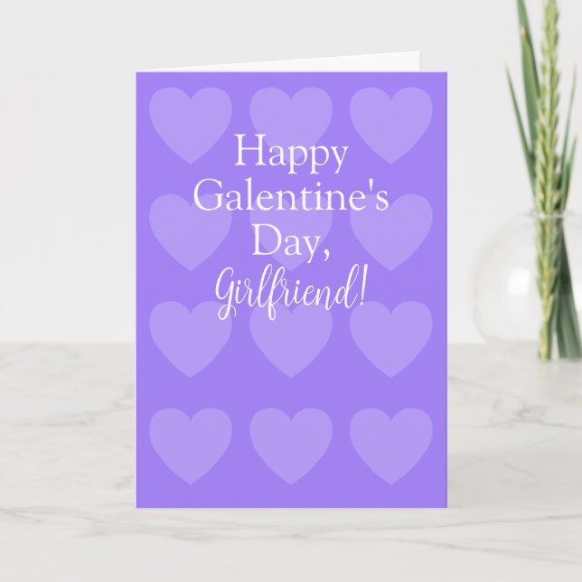 Tarjeta plegada del día de Galentine por Jo Images (Anverso)